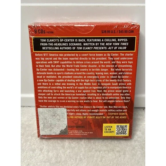 Tom Clancy's Op-Center: Out of the Ashes (Audiobook CD) NEW - Picture 2 of 3